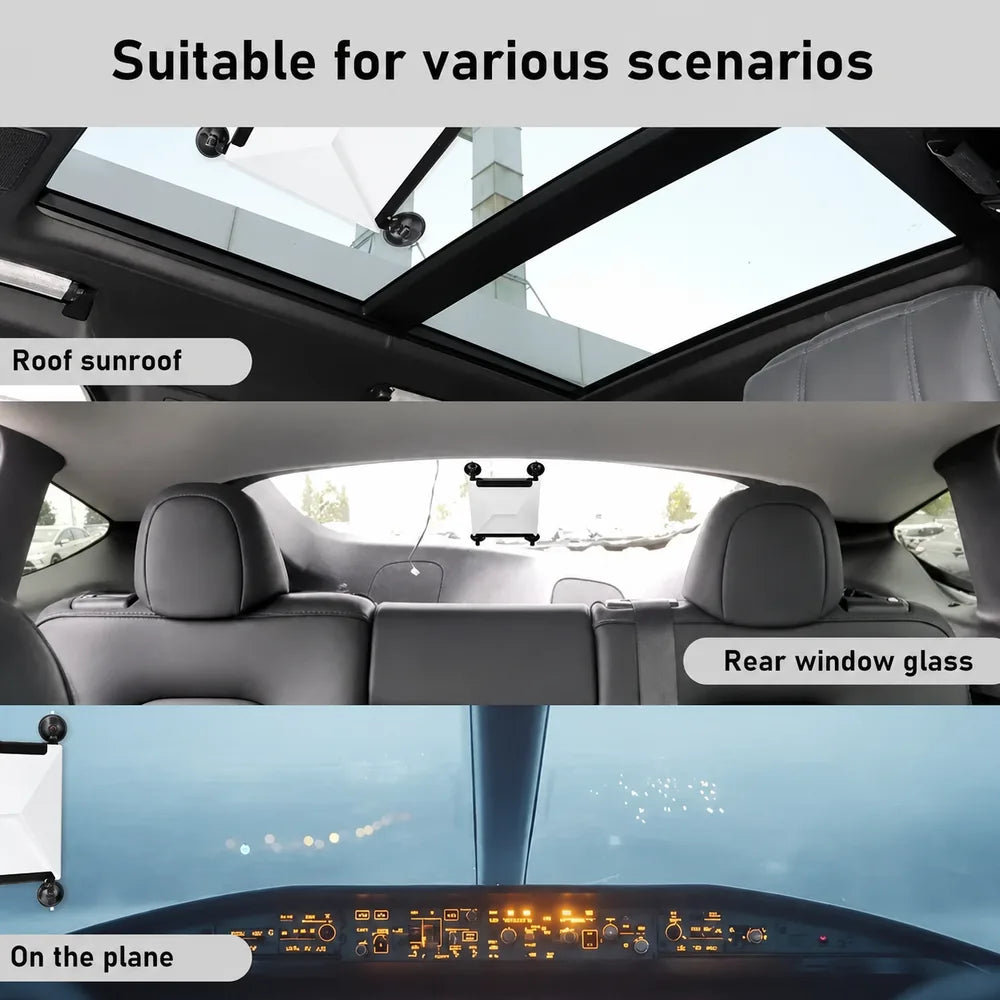 StaroamGear Four-Suction Cup Car Window Mount for Starlink Mini