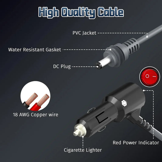 StaroamGear Vehicle Power Adapter for Starlink Mini - 5m or 3m
