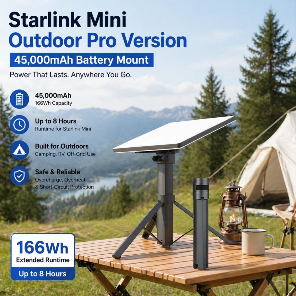 LinkStand 45,000mAh Battery Mount for Starlink Mini view 12