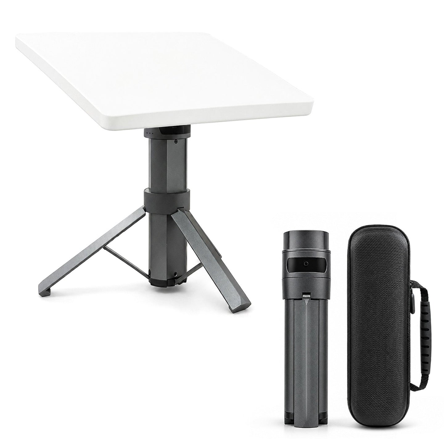 CTmods Starlink Mini 27000mAh battery tripod mount with adjustable stand and carrying case