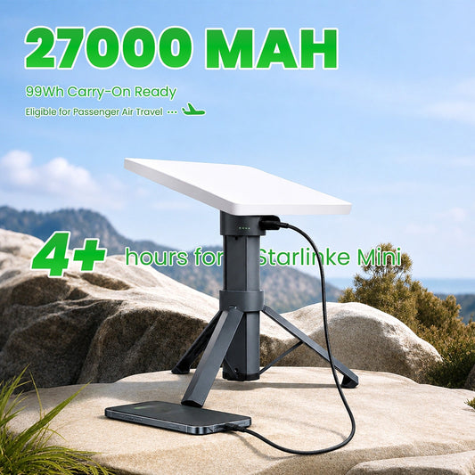 StaroamGear 27000mAh Battery Tripod Mount for Starlink Mini