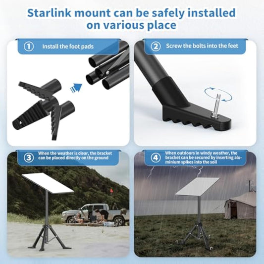 StaroamGear Tripod Mount for Starlink Mini - Locking Legs