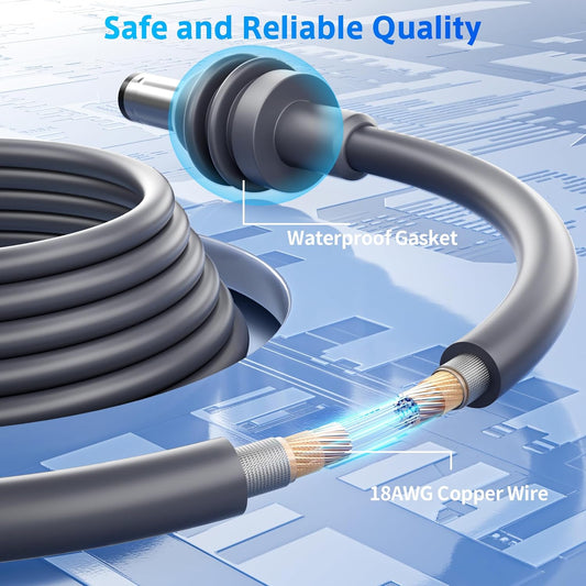 StaroamGear USB-C DC Power Cable for Starlink Mini - 16ft