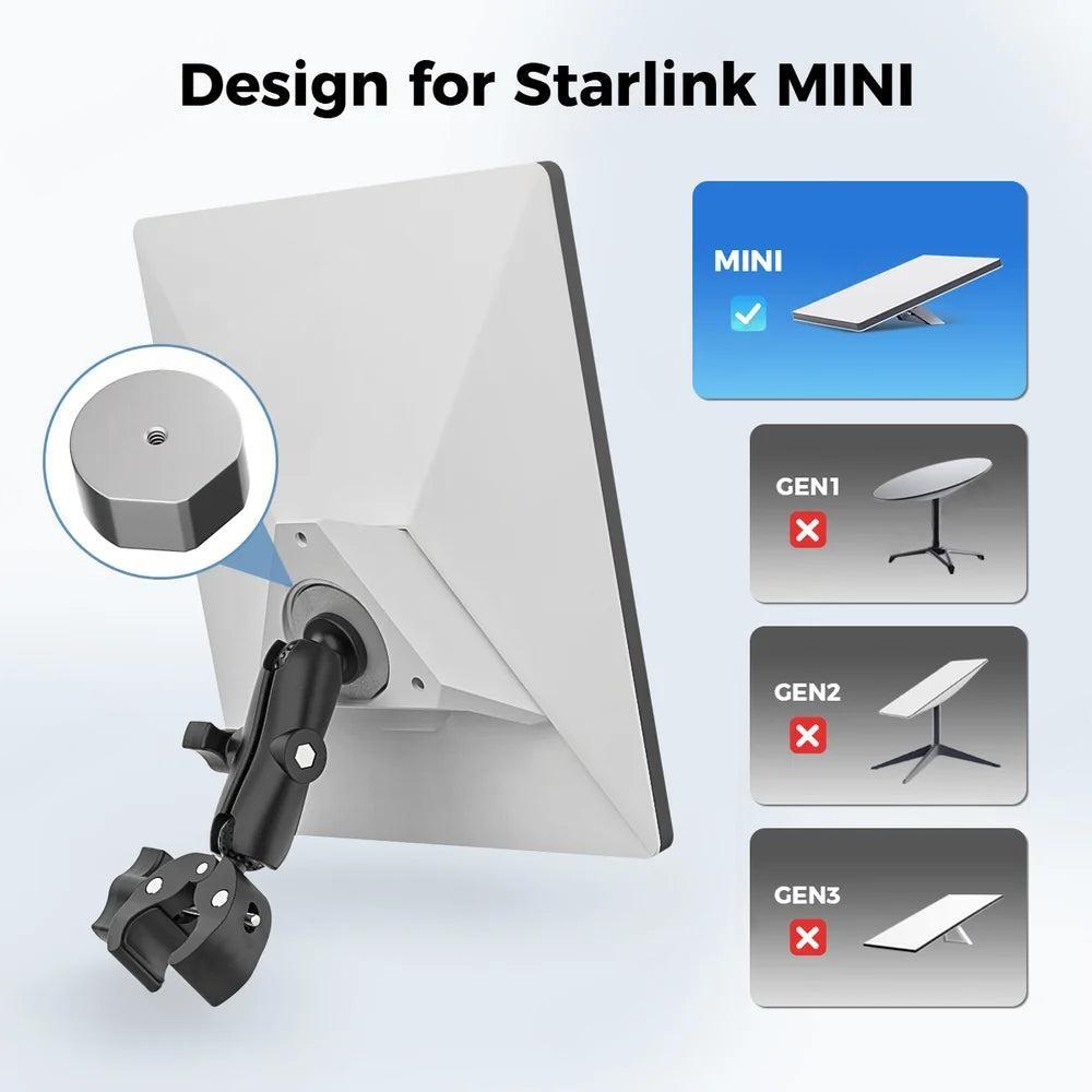 StaroamGear Starlink Mini Mount - 360 Degree Adjustable Angle for Optimal Signal