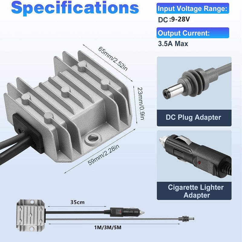 StaroamGear DC Power Converter 12V for Starlink Mini view 2