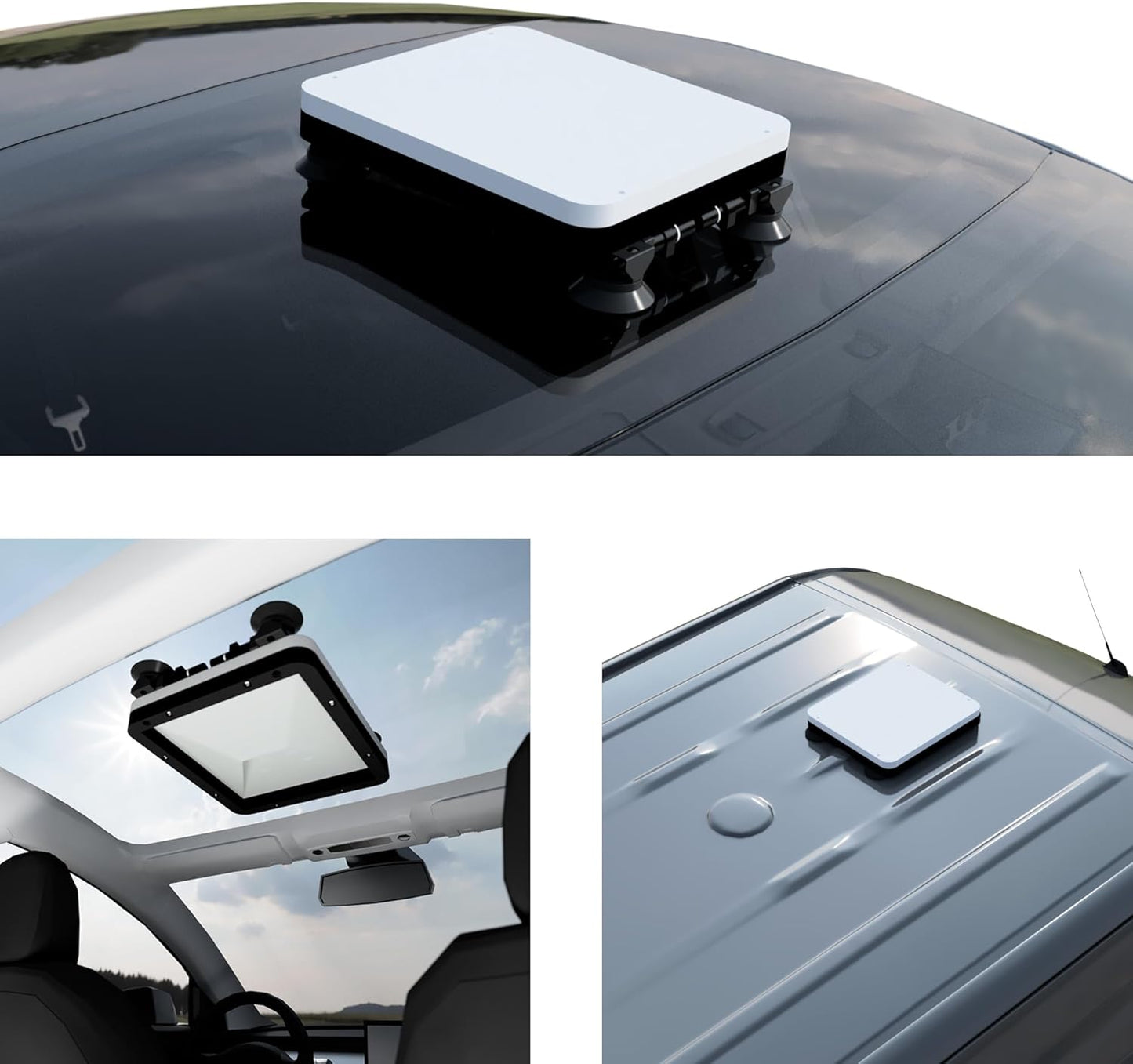 StaroamGear Asign Starlink Vehicle Roof & Interior Mount - Ultra-Durable Suction System for RVs, Campers, Trucks & Cars