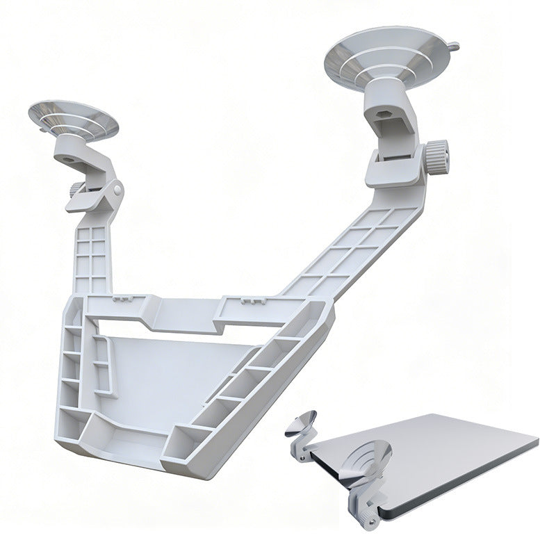 White dual suction cup mount shown with its adjustable Starlink Mini platform