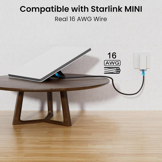 StaroamGear DC Power Cable for Starlink Mini - 5m to 10m