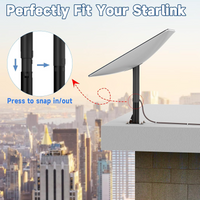 Carbon Steel Roof Mount for Starlink Gen 2 Heavy Duty view 2