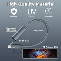 USB-C to DC Power Cable for Starlink Mini PD Chip view 3