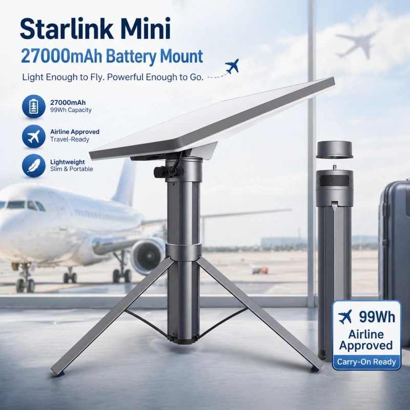 LinkStand 45,000mAh Battery Mount for Starlink Mini view 13