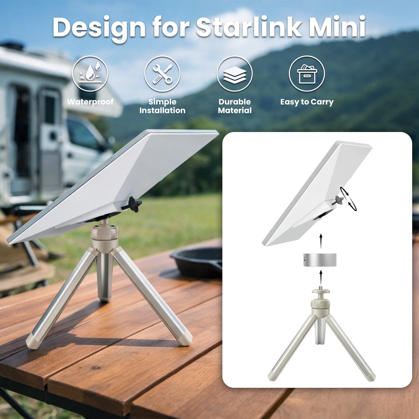 StaroamGear Mount for Starlink Mini view 10