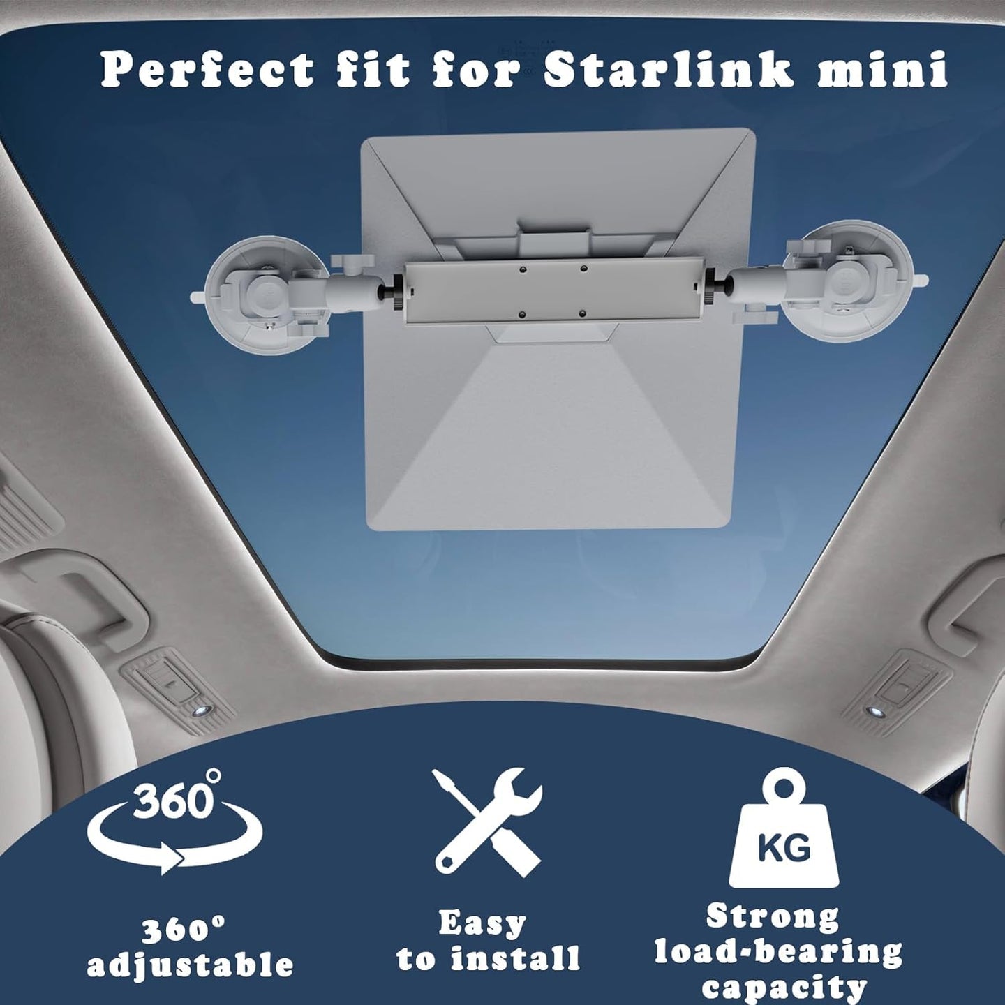 StaroamGear Suction Mount for Starlink Mini view 2