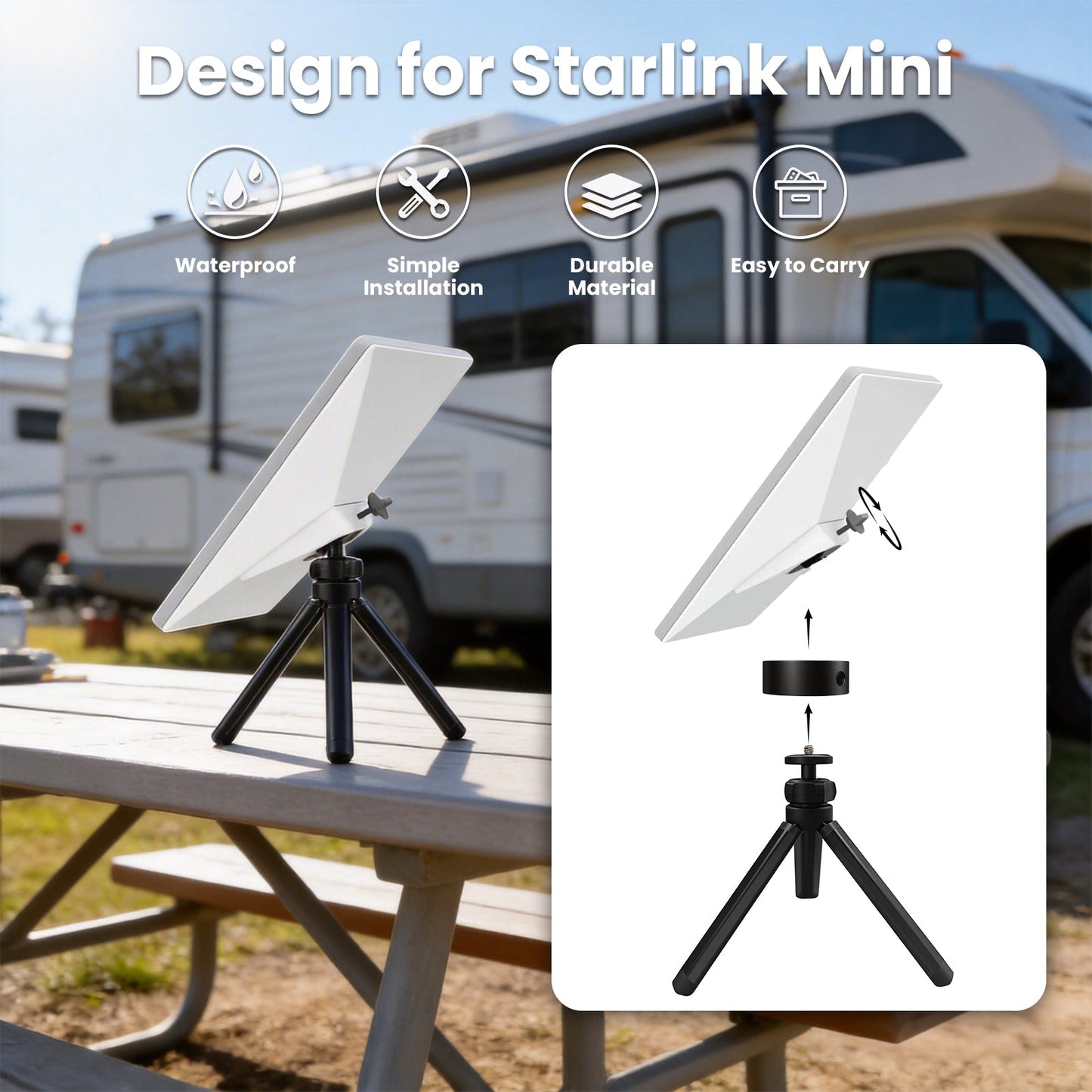 StaroamGear Mount for Starlink Mini view 4