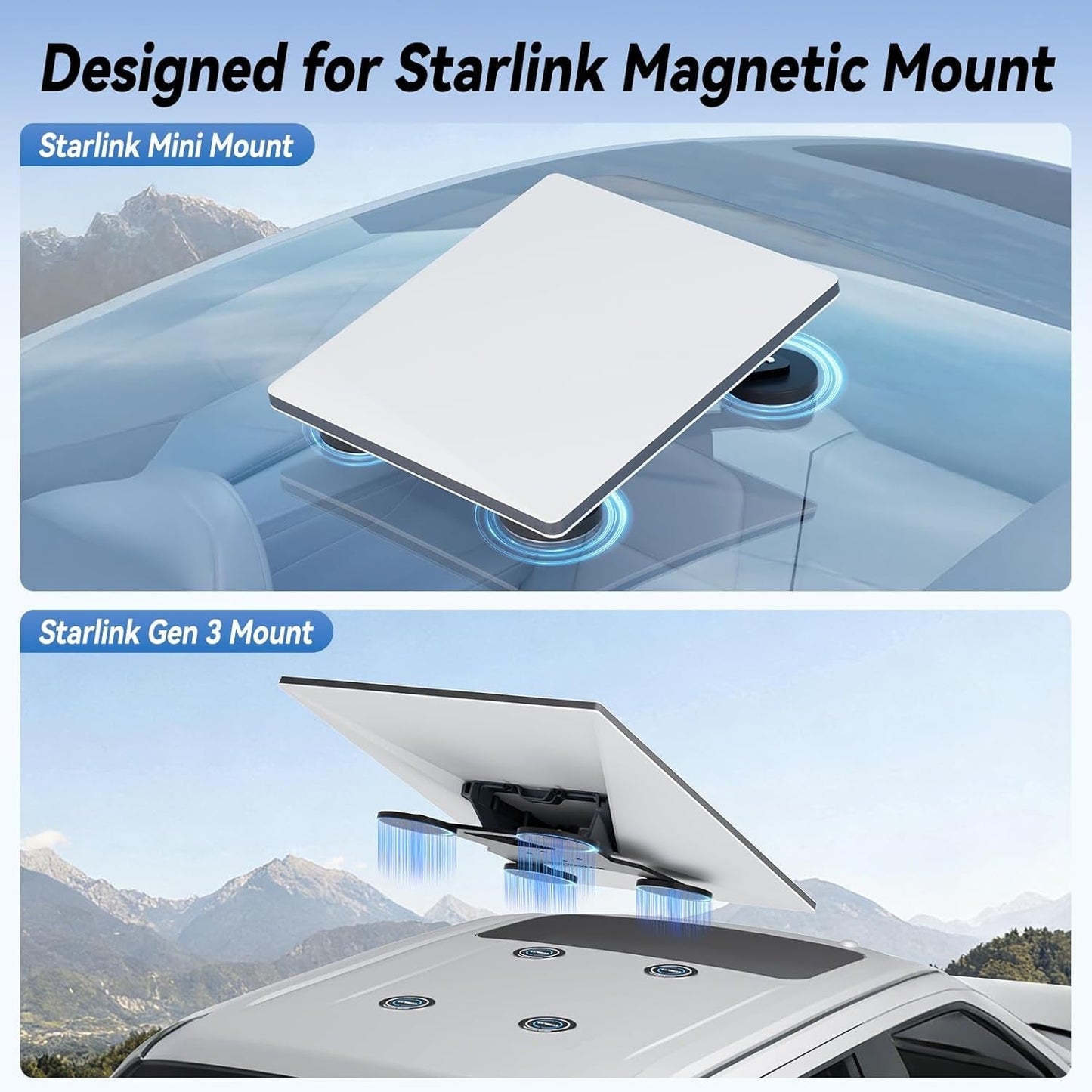 StaroamGear Magnetic Mount for Starlink Mini view 6