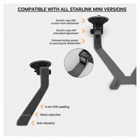 Dual suction cup windshield mount with articulated arms and padded supports